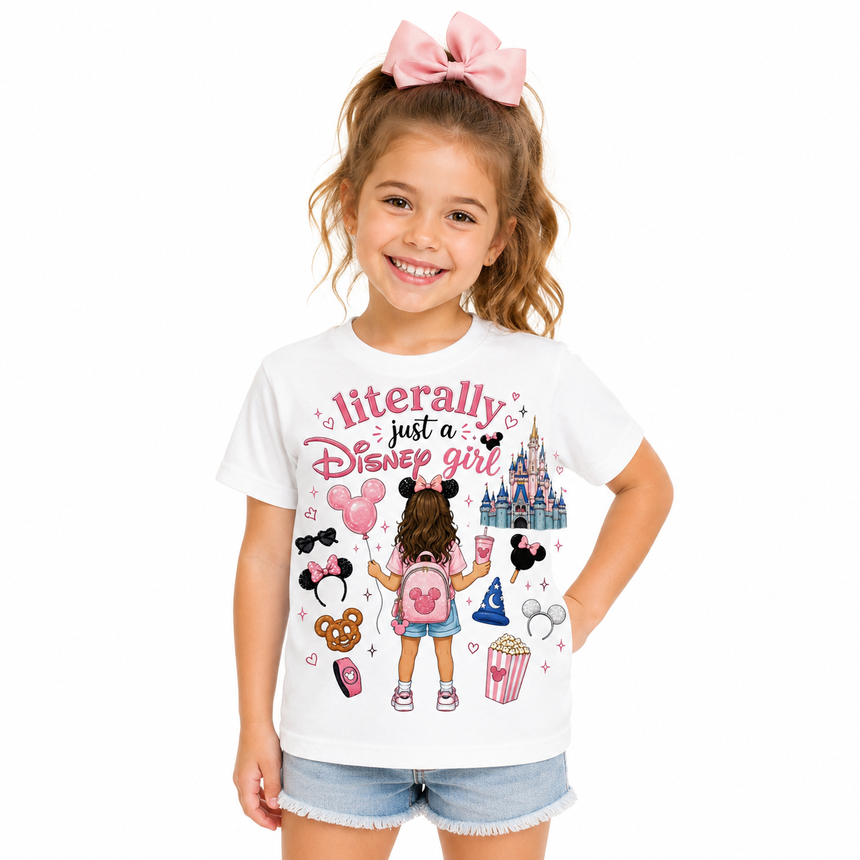 Literally Just a Disney Girl Toddler Youth Girl T Shirt
