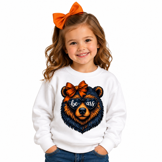 Chicago Bears Toddler Youth Girls Womens Adult Crew Neck