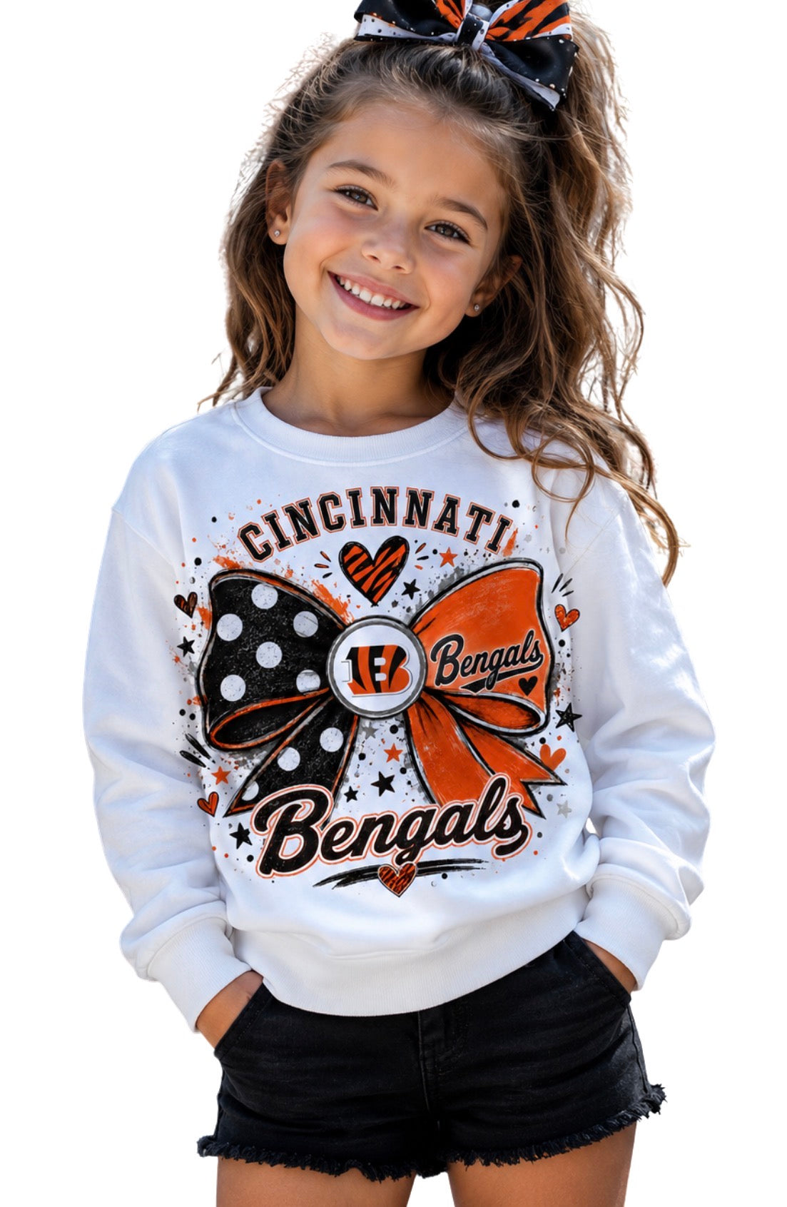 Cincinnati Bengals Girls Women's Crew Neck