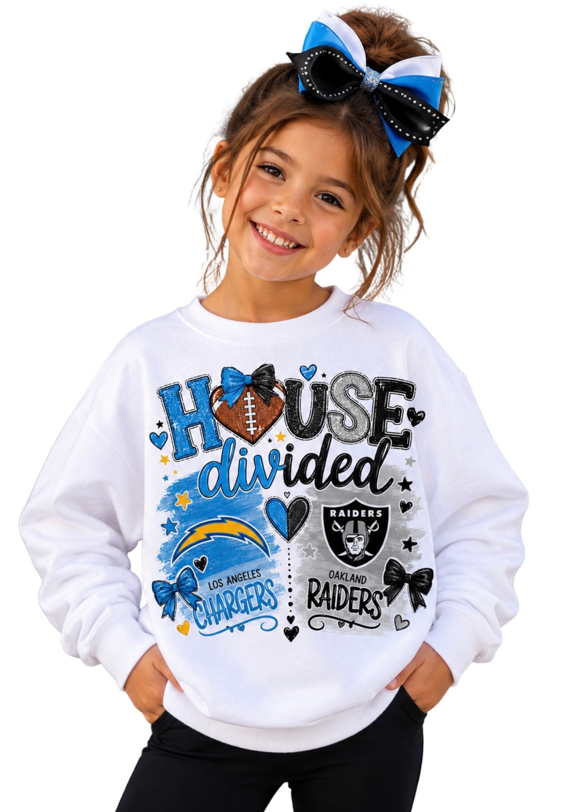 CUSTOM House Divided Toddler Girls Women's Crew Neck