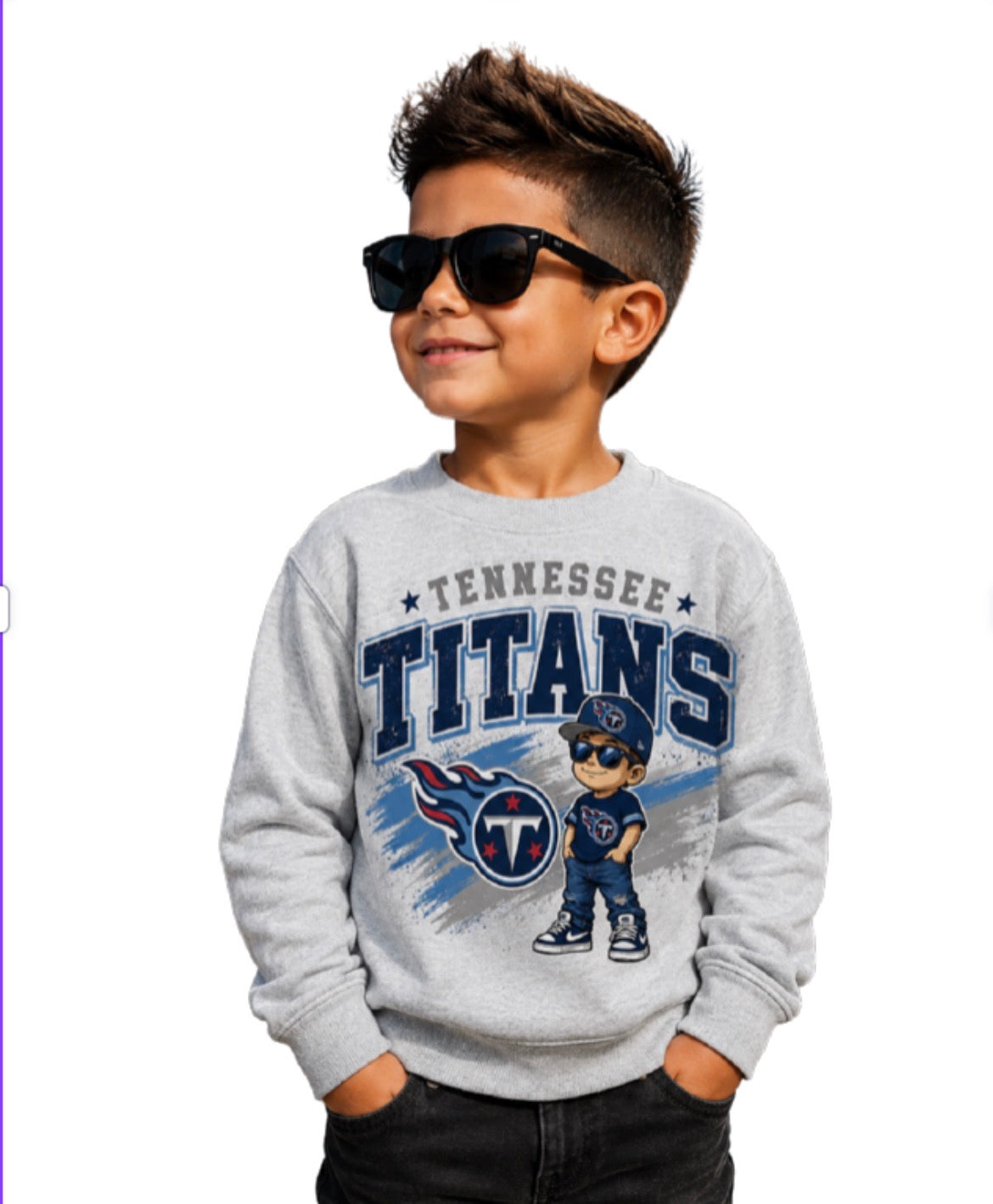 Tennessee Titans Boys Crew Neck