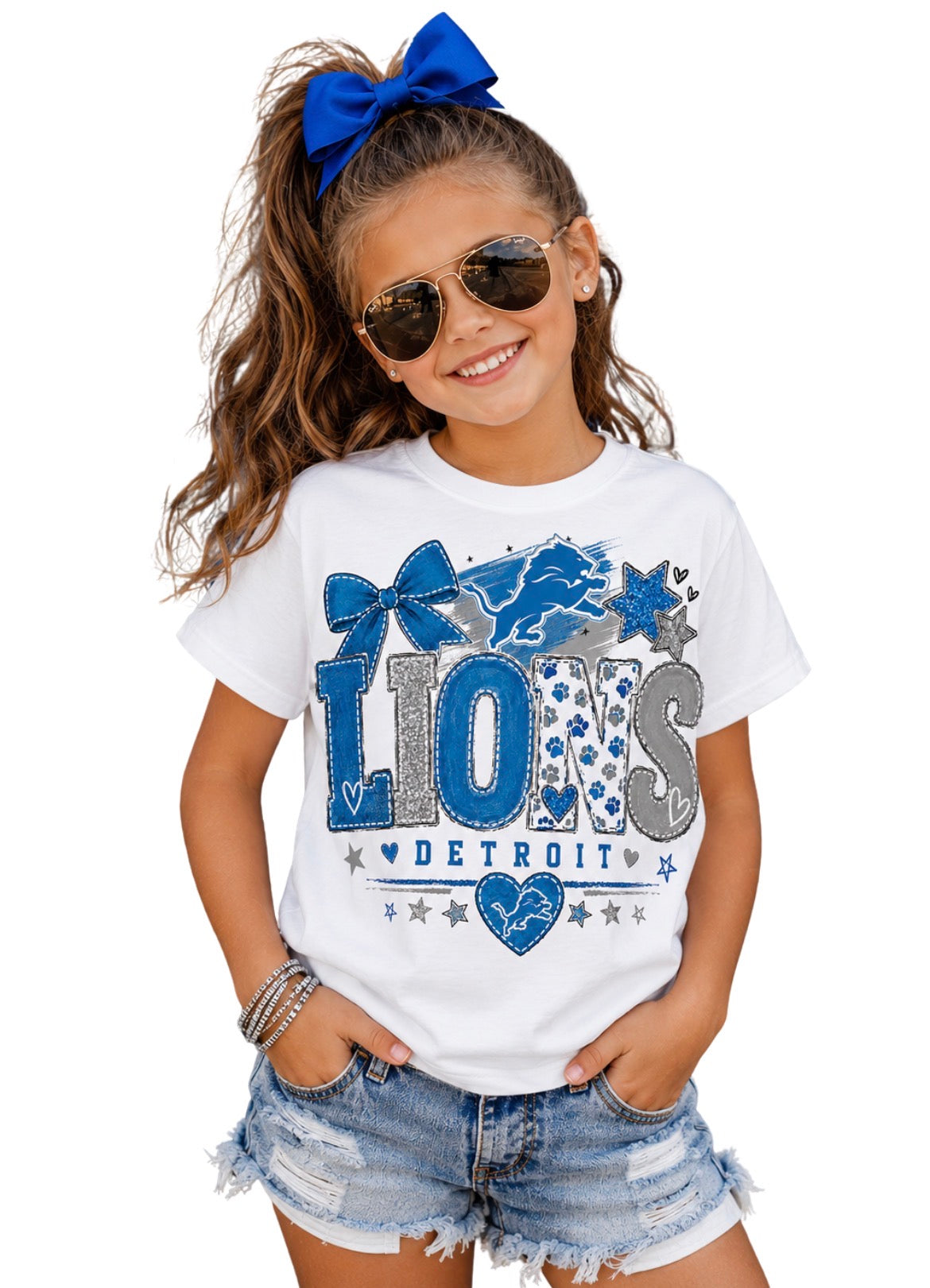 Detroit Lions Football T shirt Toddler Youth Adult