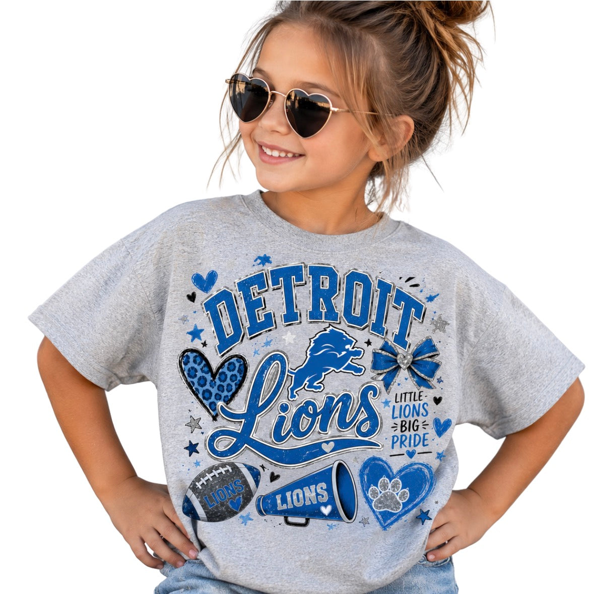 Detroit Lions Football T shirt Toddler Youth Adult