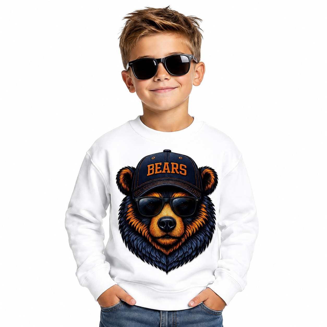 Chicago Bears Toddler Youth Boys Adult Crew Neck