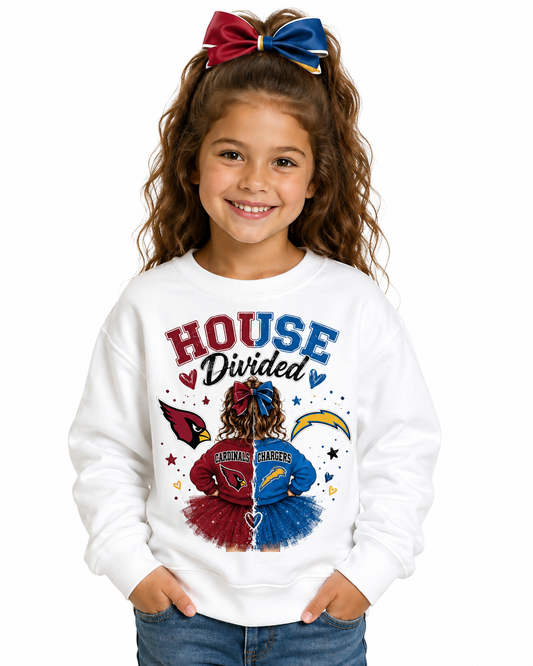 CUSTOM House Divided Toddler Girls Women's Crew Neck