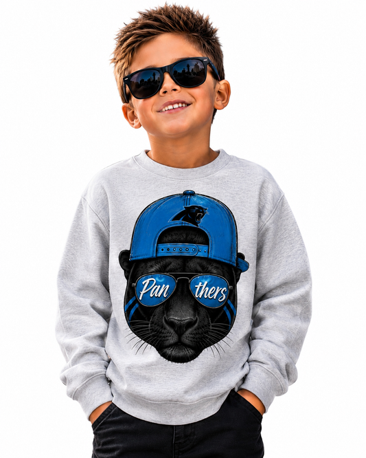 Carolina Panthers Toddler Youth Boys Crew Neck