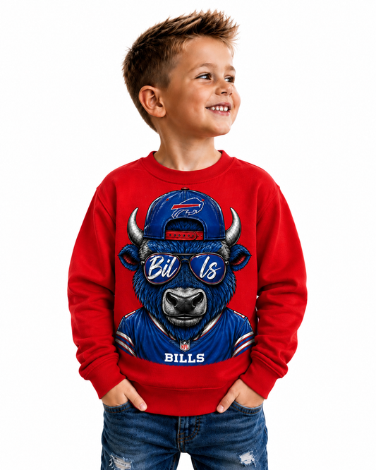 Buffalo Bills Toddler Youth Boys Crew Neck