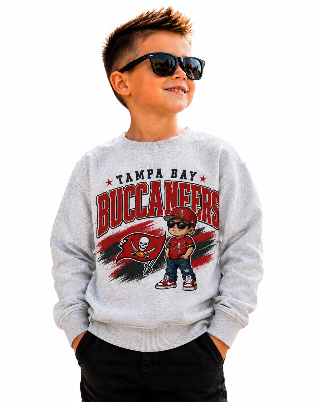 Tampa Bay Buccaneers Toddler Youth Boys Crew Neck