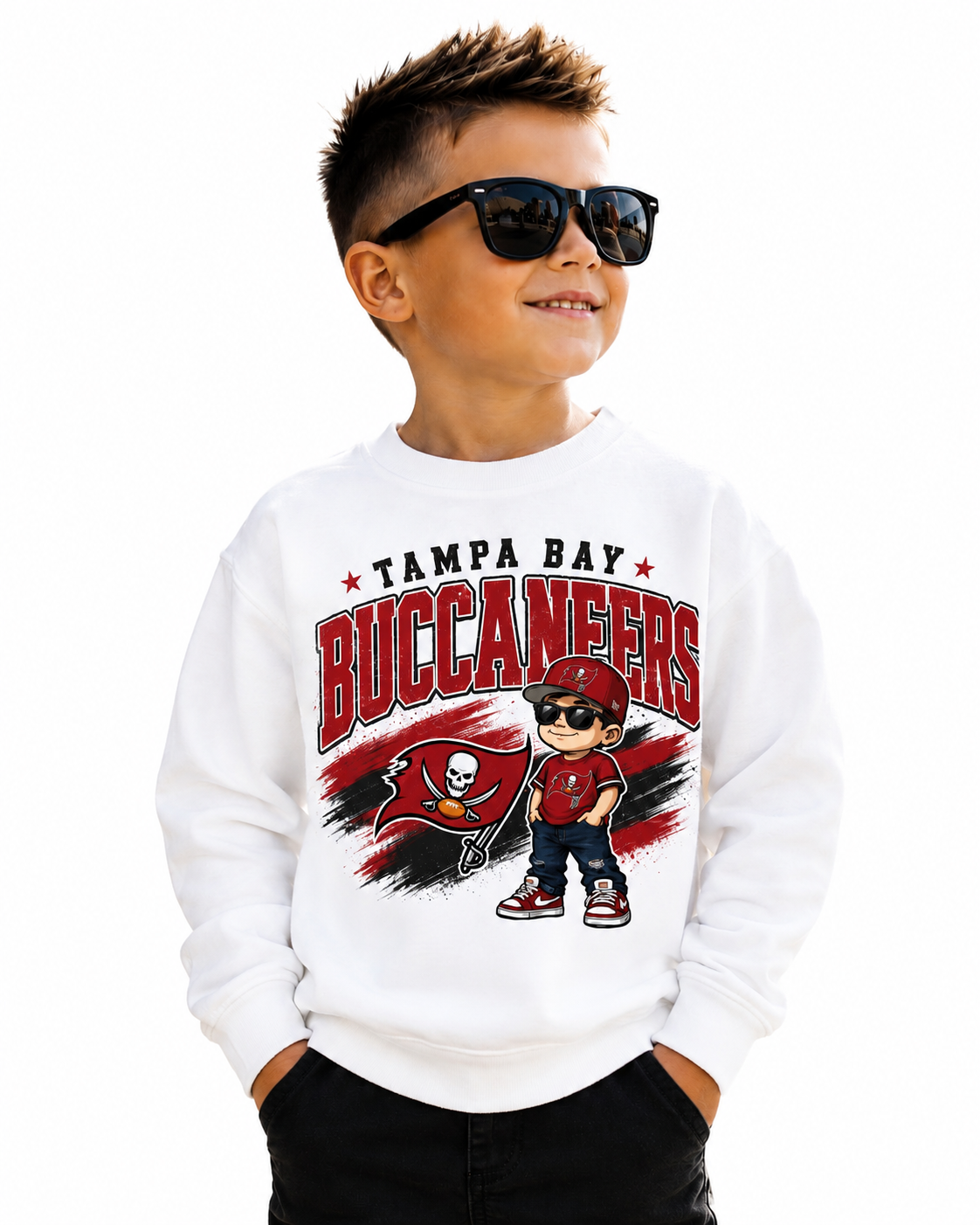 Tampa Bay Buccaneers Toddler Youth Boys Crew Neck