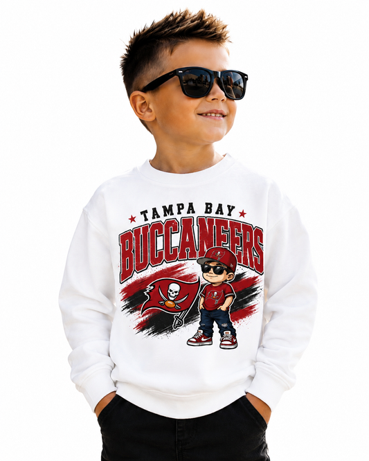 Tampa Bay Buccaneers Toddler Youth Boys Crew Neck