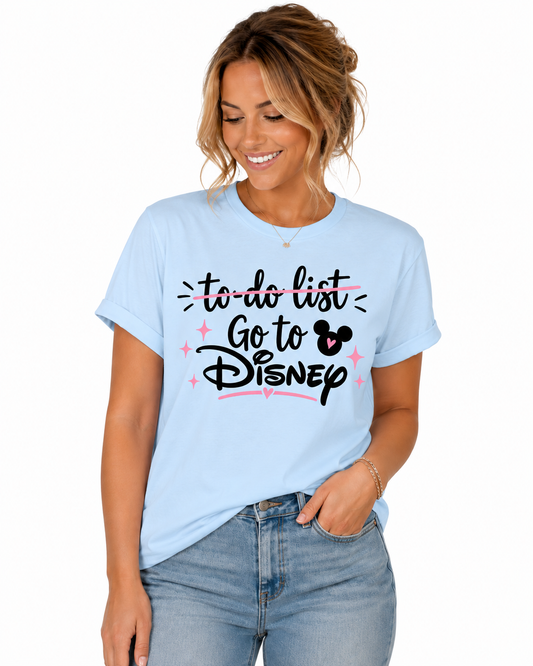 To do list- Go to Disney World T shirt