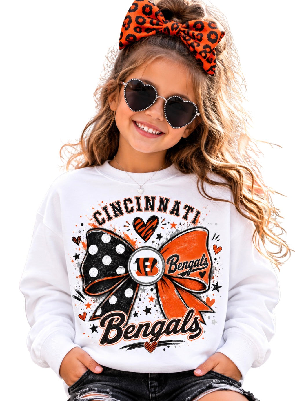 Cincinnati Bengals Girls Women's Crew Neck