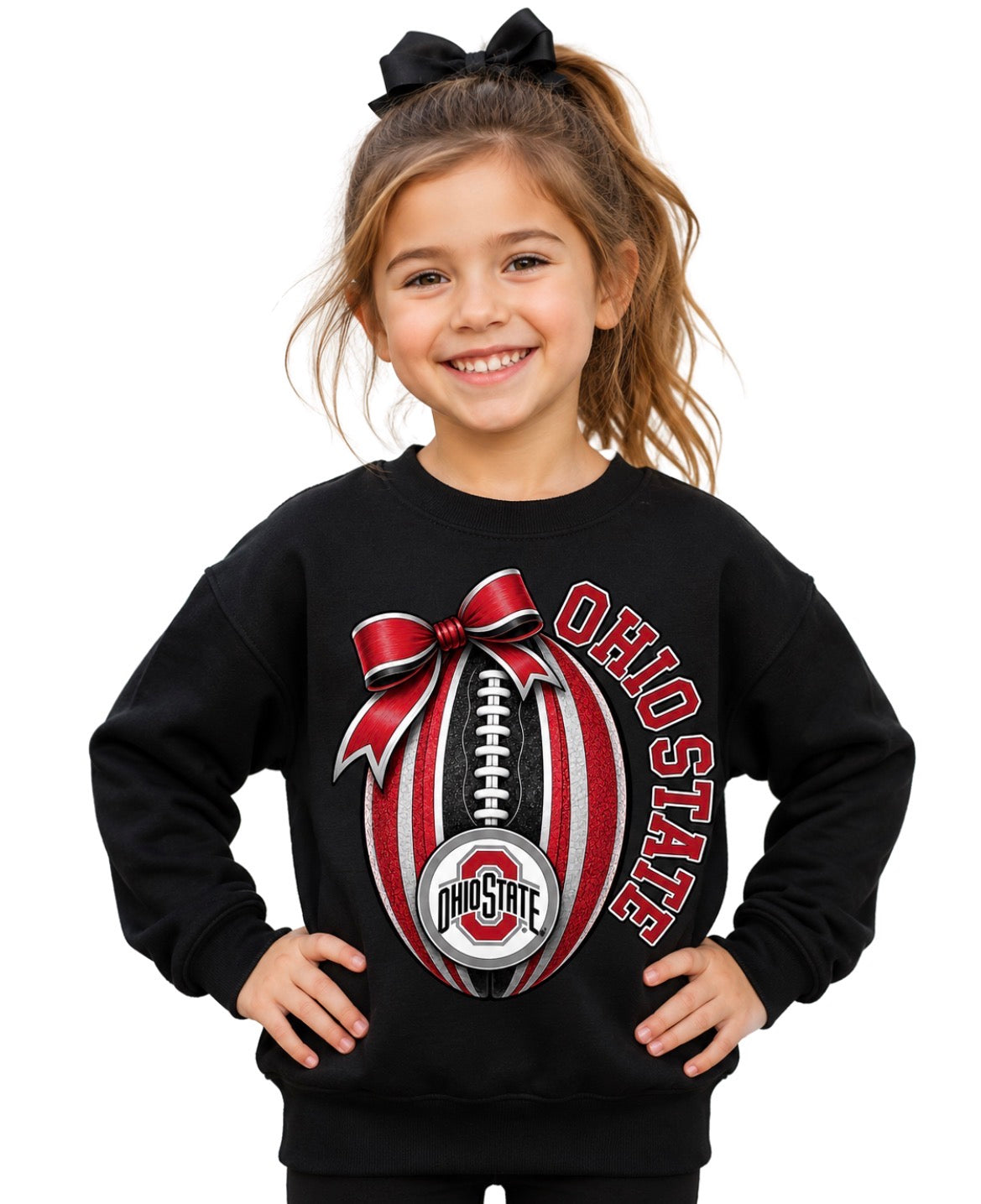 Ohio State Buckeyes Girls Women's Crew Neck
