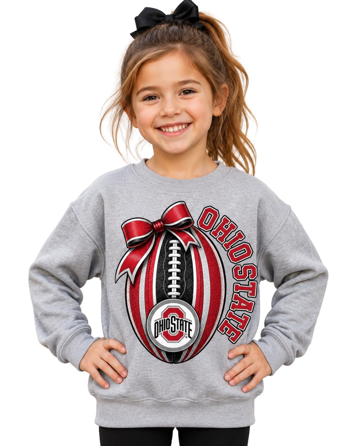 Ohio State Buckeyes Girls Women's Crew Neck