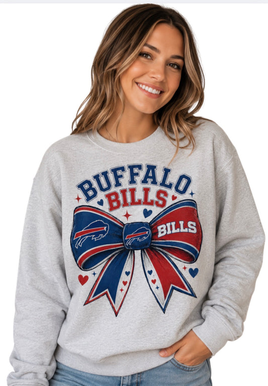 Buffalo Bills Toddler Youth Girls Women's Crew Neck