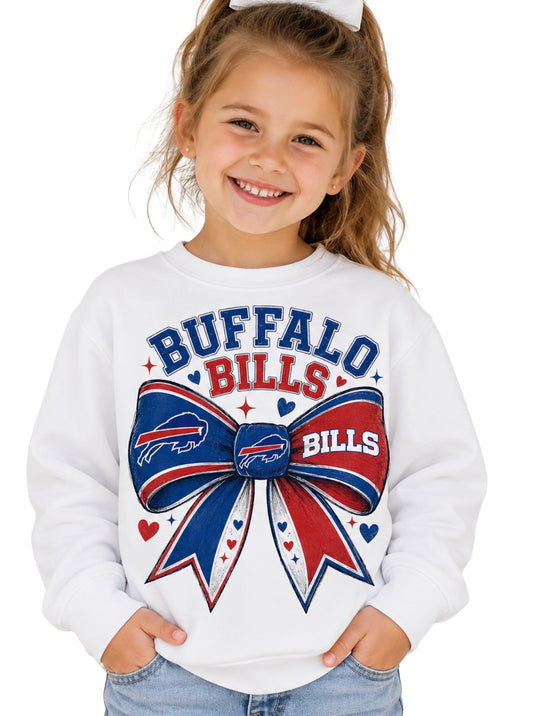 Buffalo Bills Toddler Youth Girls Women's Crew Neck